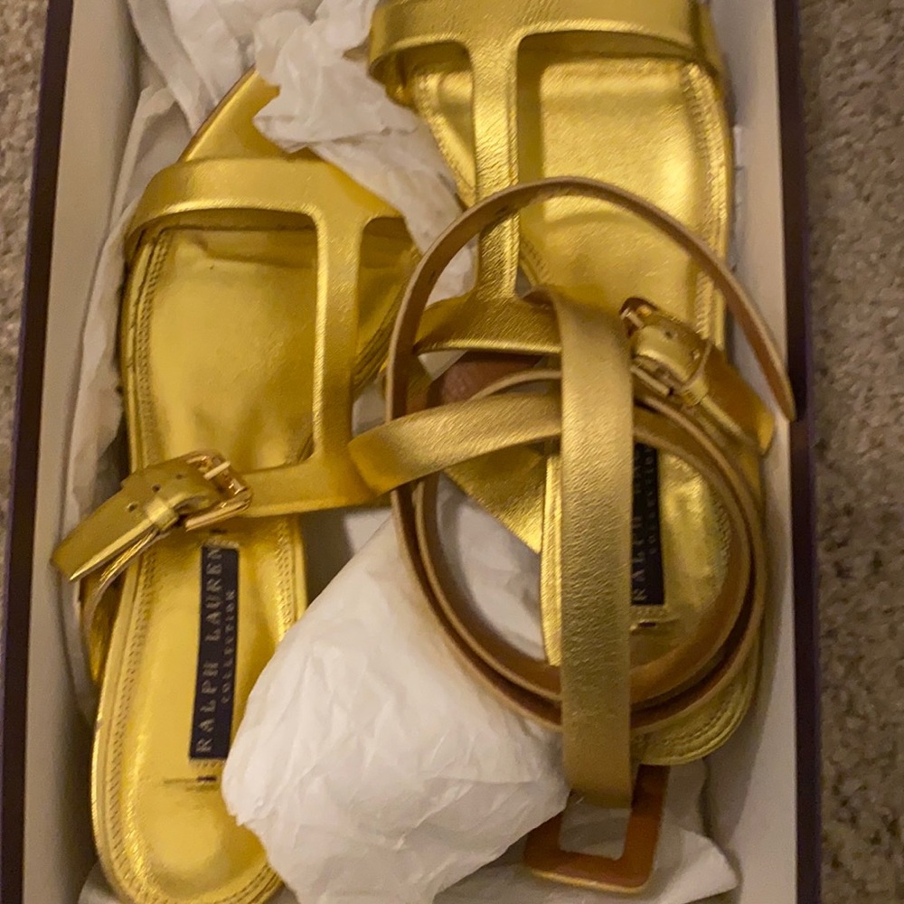 Valeda Gold Metallic Nappa